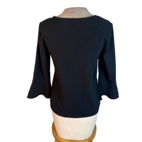 Ann Taylor Black V-Neck Top - Picture 3 of 5